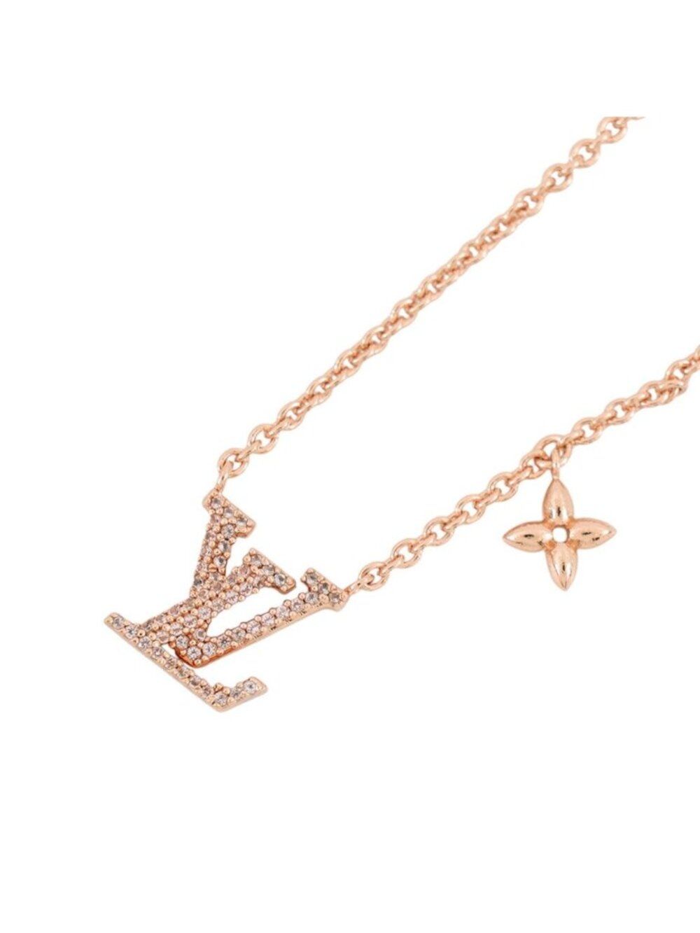Louis Vuitton Necklace LV Iconic Rhinestone Pink Gold